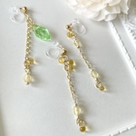 硝子の耳飾り 《fairy sweet》❇︎ Special set ◇ノンホールピアス（樹脂製イヤリング）❇︎チェコガラスビーズ【金具変更可能】
