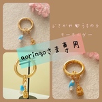 aoringoさま専用･*:.｡. ぶさかわ♡うちの子キーホルダー .｡.:*･゜受注製作　3羽オリジナル