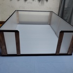 ≪elina1177様ご注文分≫●ワンコseriesトイレ【キングｻｲｽﾞORDER-縦型.間口450mm】男前.900×1200×350mm.タブ無.ダボ継ぎ.犬．簡単組立式●