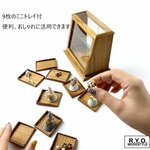 家具 ミニチュアケース ガラスショーケース　コレクションケース　木製
