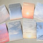 朝の空のプチ封筒