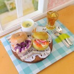 ミニチュアベーグル ランチセット  シルバニア  リカちゃん