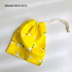 New‼︎〈巾着袋S〉コップ袋/レモン/Lemon
