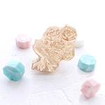 シーリングスタンプ　薔薇の花束　ダイカット　スタンプヘッド
