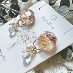 【ピンク】お花×ゴールドの華やかピアス💐イヤリング変更可◎