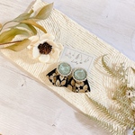 🍓NEW🍓受注製作◆clearインド刺繍ピアス◆
