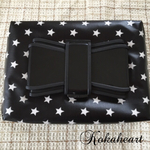 ☆再再・・販☆おしりふきケース☆ブラックスター☆リボン型ビタット