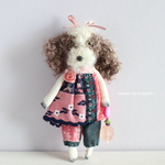キャバリアのミニぬいぐるみ 13.5cm（ブレンハイム）Cavalier King Charles Spaniel バックチャームorボールチェーン付き