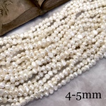 一連  淡水パール 縦4~5mm × 横5~6mm / 1連 約36cm、約75pcs バロック ◆ランダム発送