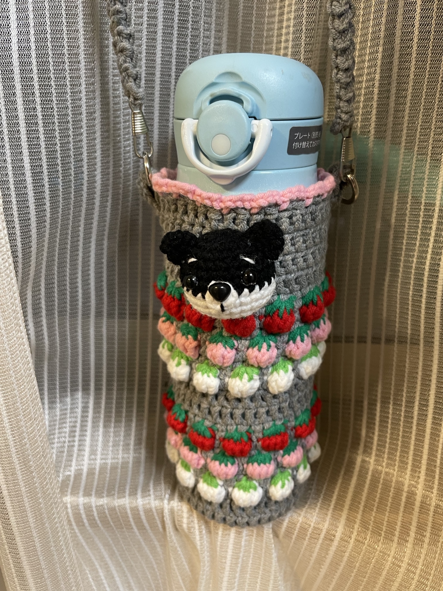 ✽ハンドメイド✽手編み がま口 あみぐるみ お猿さんメガネポーチ 虹カエルちゃん ハンドメイド手編み がま口 あみぐるみ お猿さんメガネポーチ 虹
