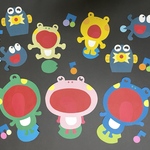 5月6月壁面飾り　かえるの合唱