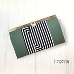 geometry 《モノトーン》×セラドングリーン・長財布