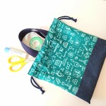 実験器具のお道具袋☆グリーン☆