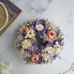Petite Couronne＜sumire＞＊リース＊幸せ舞い込むミニリース ＊プリザーブドフラワー＊花＊ギフト＊結婚祝い＊母の日