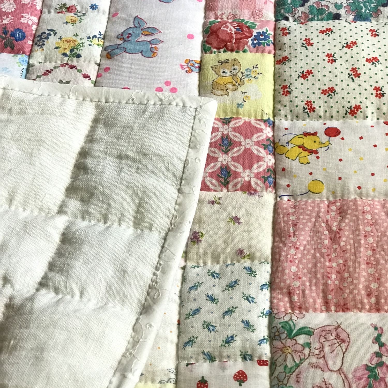 パッチワークマット＊フィードサック&ビンテージ 春よこい - EMIMUKU'S