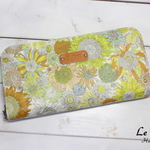 ラウンドファスナー長財布★ラミネート★リバティ♪Small Susanna・yellow