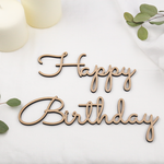 木製 レターバナー HappyBirthday A.a
