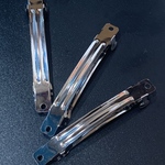 10個入り約8cmバレッタ素材（シルバー）
