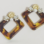 antique*べっ甲柄ピアス