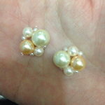 くっつきパールピアス