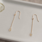 [10月の誕生石][14KGF] プレシャスオパールのロングピアスWJG_P028