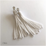 【Instagram企画】【プレ花嫁様応援価格】ウェディング/ブライダル/スワロフスキービーズタッセルピアス/イヤリング