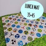 【35×45】ランチョンマット お弁当マット 給食ナフキン  弁当ナフキン サッカーボール