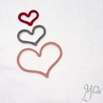 ウールレター ハートB(大.中.小) ベビーフォト マンスリーフォト ニューボーンフォト バースデーフォト