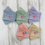 マスク　刺繡マスク　こども用マスク　風船