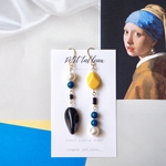 ⋞ Vermeer ⋟真珠とチェコビーズのピアス イヤリング