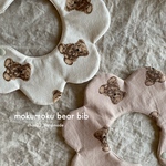 moku moku bear bib ʕ•ᴥ•ʔ クマ柄　