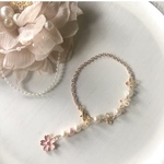 🌸春爛漫♡ピュアゴールドブレスレット　ハンドメイド　1点限り