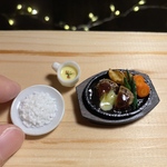 ミニチュア【鉄板ハンバーグ（とろ〜りチーズ）セット】
