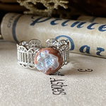 🌈ゆらゆら春の水面💙🌈カンテラオパールのリング🪲✨✨