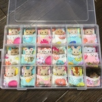 63【再販】シルバニア　赤ちゃん　ベッド　布団　ケース　収納　メルヘンちょうちょ柄