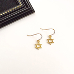 六芒星 シンプルピアス
