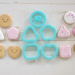 スマイル　スタンプ付きクッキー型セット　クッキー型　
