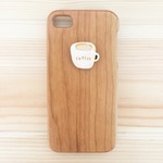 コーヒーのiPhoneケース(ウッド)