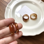 (再)樹脂リング (べっ甲)