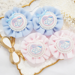 ふわふわシフォンロゼット♥マタニティマーク　マタニティロゼット　シフォンロゼット