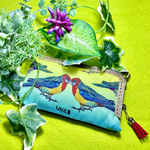 インコ🦜　L字がま口ポーチ👛