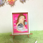 ♡エコードールフォトフレーム♡（ブラウンロング）