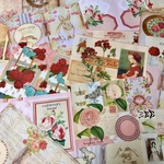 (再販×16)花いっぱいのジャーナルペーパーセットL＊コラージュ素材＊ジャンクジャーナル
