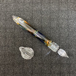 【受注製作 完成まで約2週間】ツイスト カラフル ガラスペン アンバー ブルー グリーン