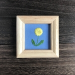 たんぽぽ　刺繍ミニフレーム