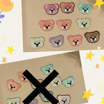 【送料無料】♡アイロンワッペン　くまさんセット♡