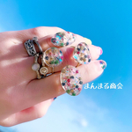  【虹のカケラ🌈】スチールリングフリーサイズ丸型