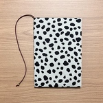 《 四六判》ブックカバー  ハンドメイド   ダルメシアン グレージュ