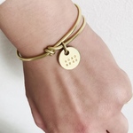 circle tag bangle