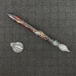 【受注製作 完成まで約2週間】ステンドグラス カラフル ダイクロ ガラスペン 改良版2